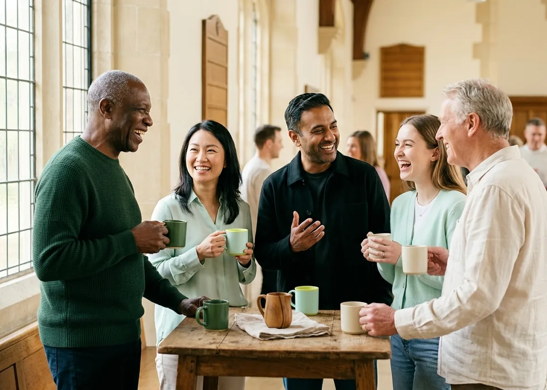 Community gathering after a church service